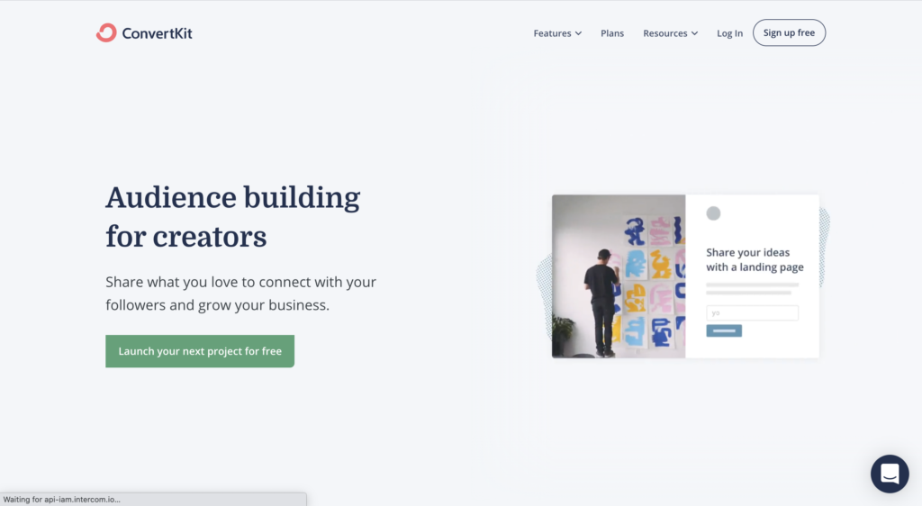 Use Convertkit to gain subscribers to your blog