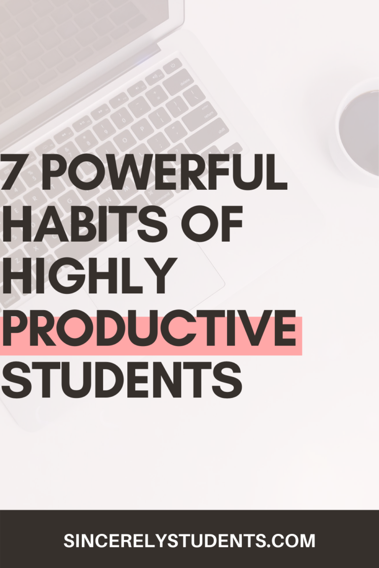 Don't let procrastination control you! Learn how you can become a highly-productive person today by building these 7 simple habits!