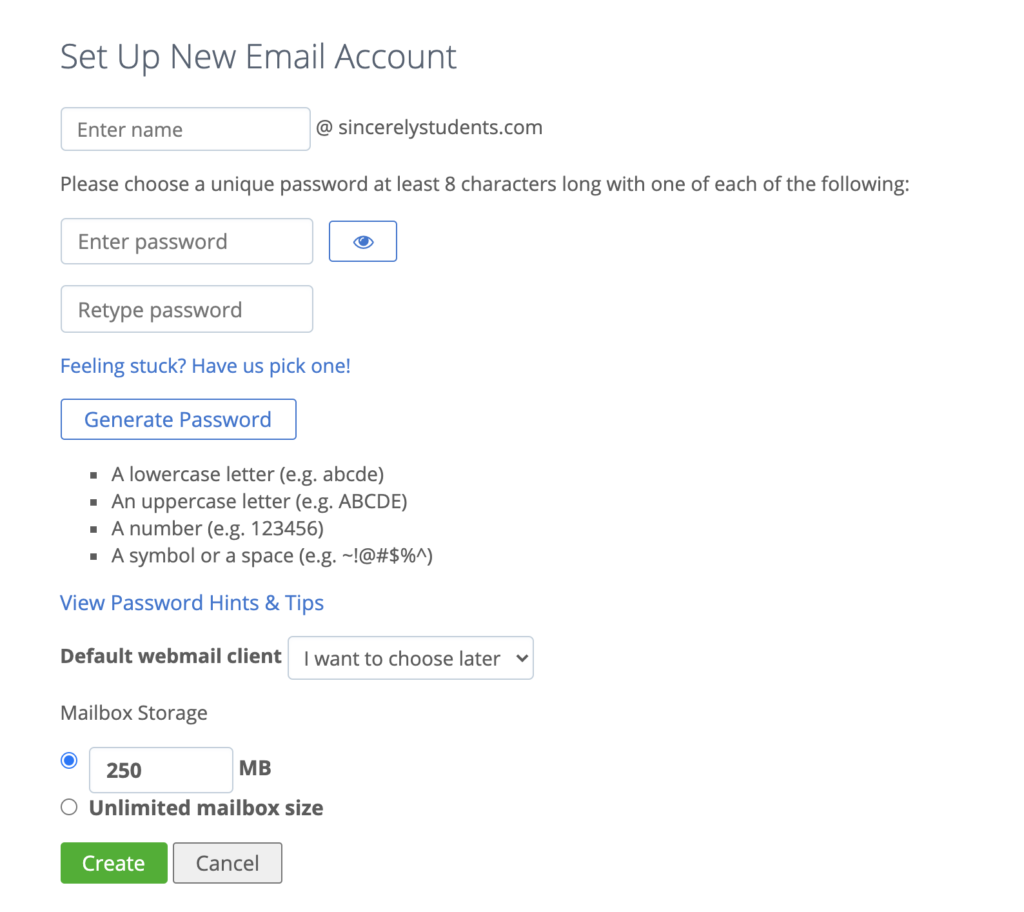 set up your professional email