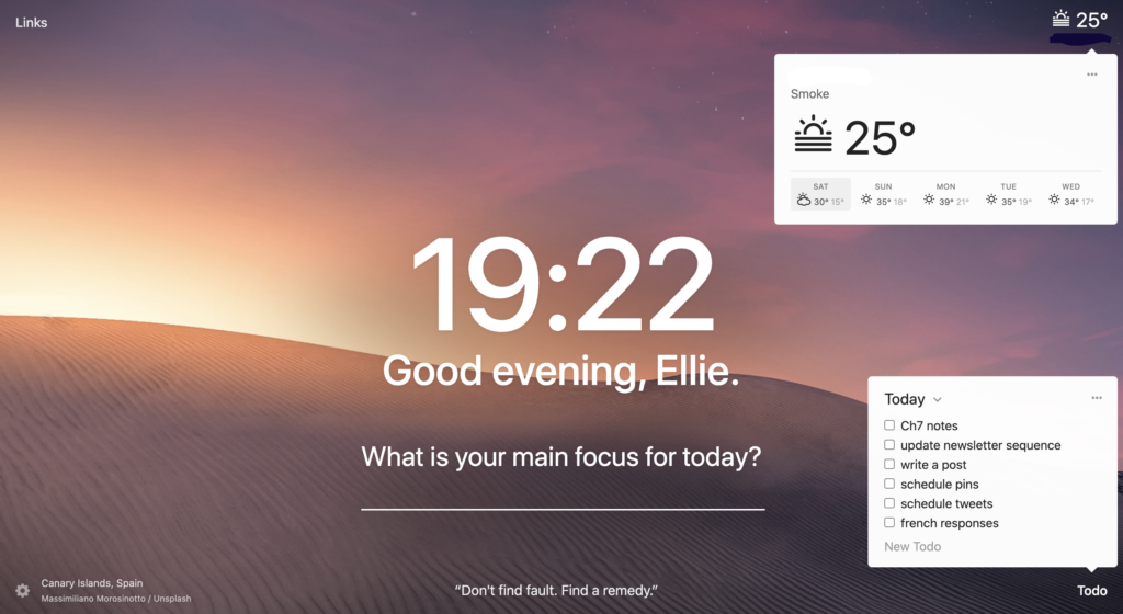 use momentum to be productive