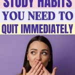 woman is surprised to learn about the Terrible Study Habits To Quit Immediately