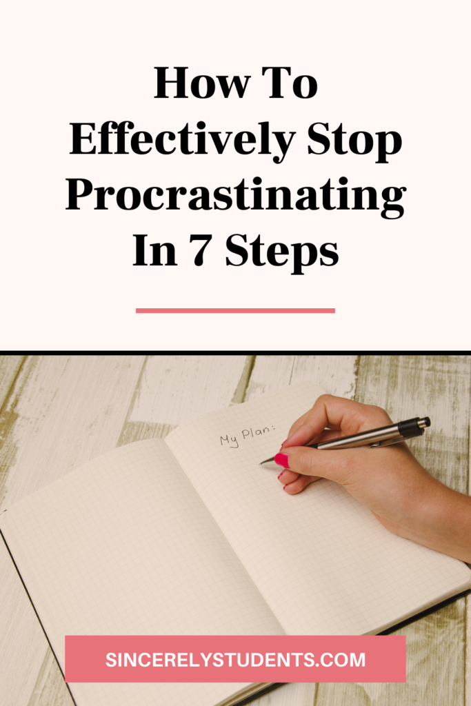 How to effectively stop procrastinating!
