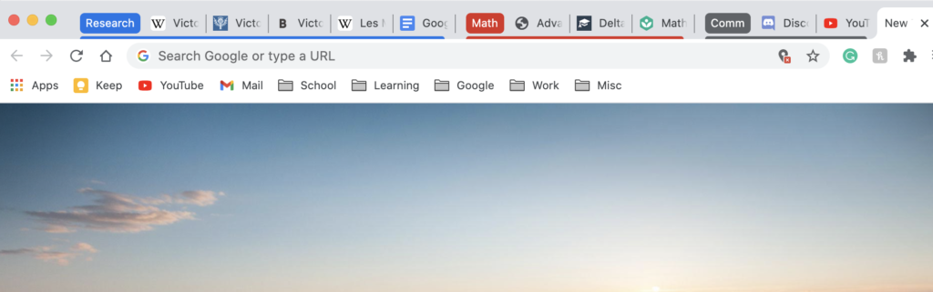 Use tab groups to stay organized!