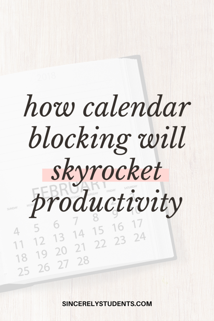 Top time management secret: calendar blocking!