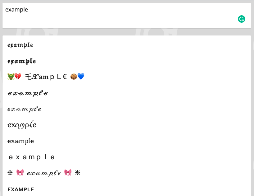 Customize aesthetic fonts to paste into Notion