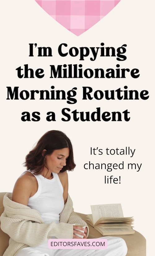Millionaire Morning Routine as a Student productivity