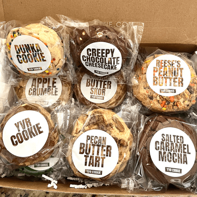 YVR Cookie review box of gourmet cookies delivered by mail in Canada