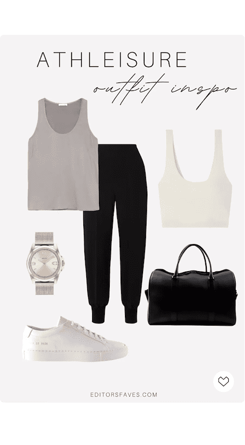 Athleisure outfits - stay-at-home capsule wardrobe