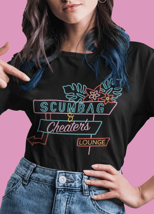scumbag and cheaters shirt - what to wear to a vanderpump rules party ideas copy