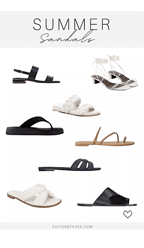 Shoes and sandals for a stylish Summer Capsule Wardrobe
