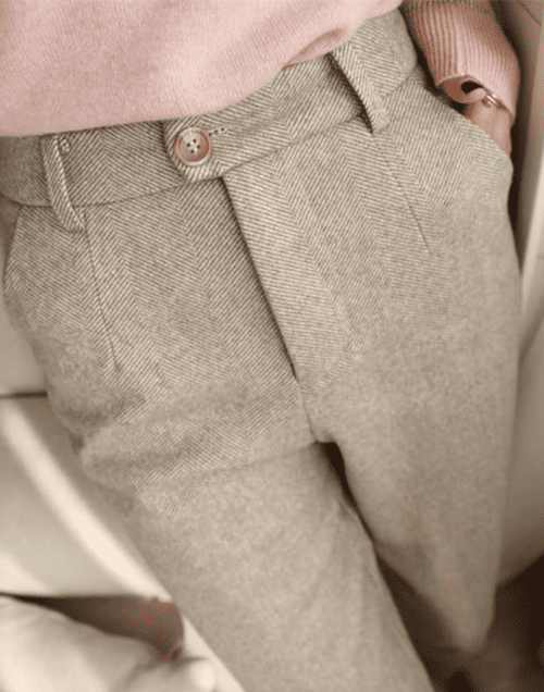 tailored dark academia trousers wool pants