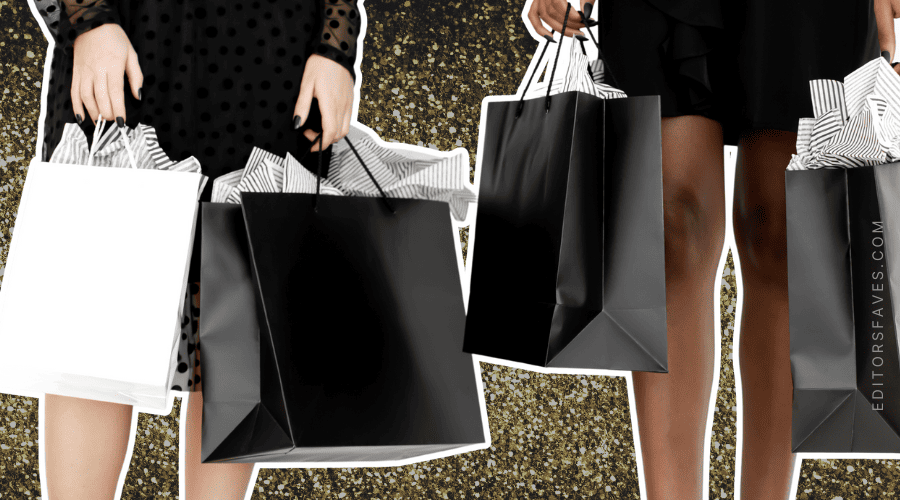 two women shopping the 50+ Eco-Friendly Black Friday Deals Sustainable Fashion and Beauty