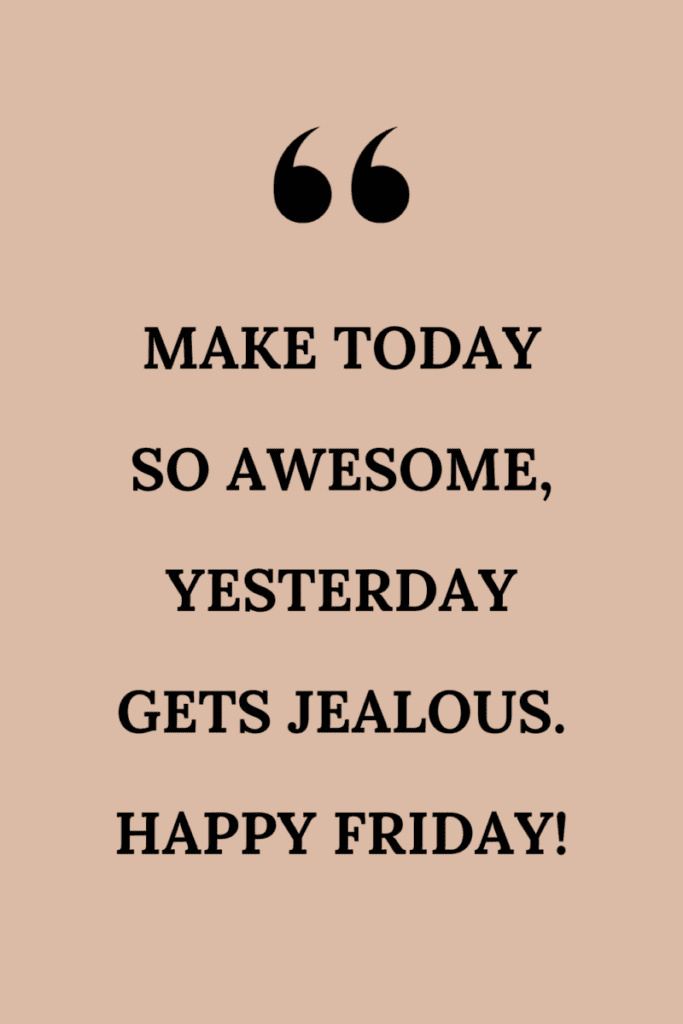 Quote about Friday