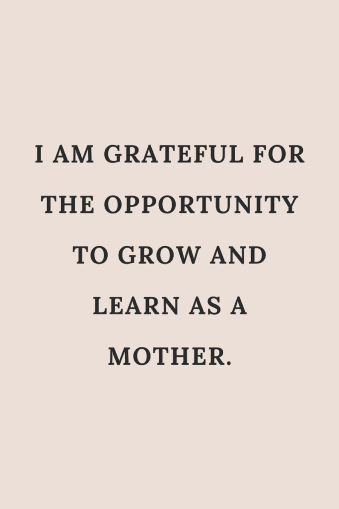 an affirmation for single mothers