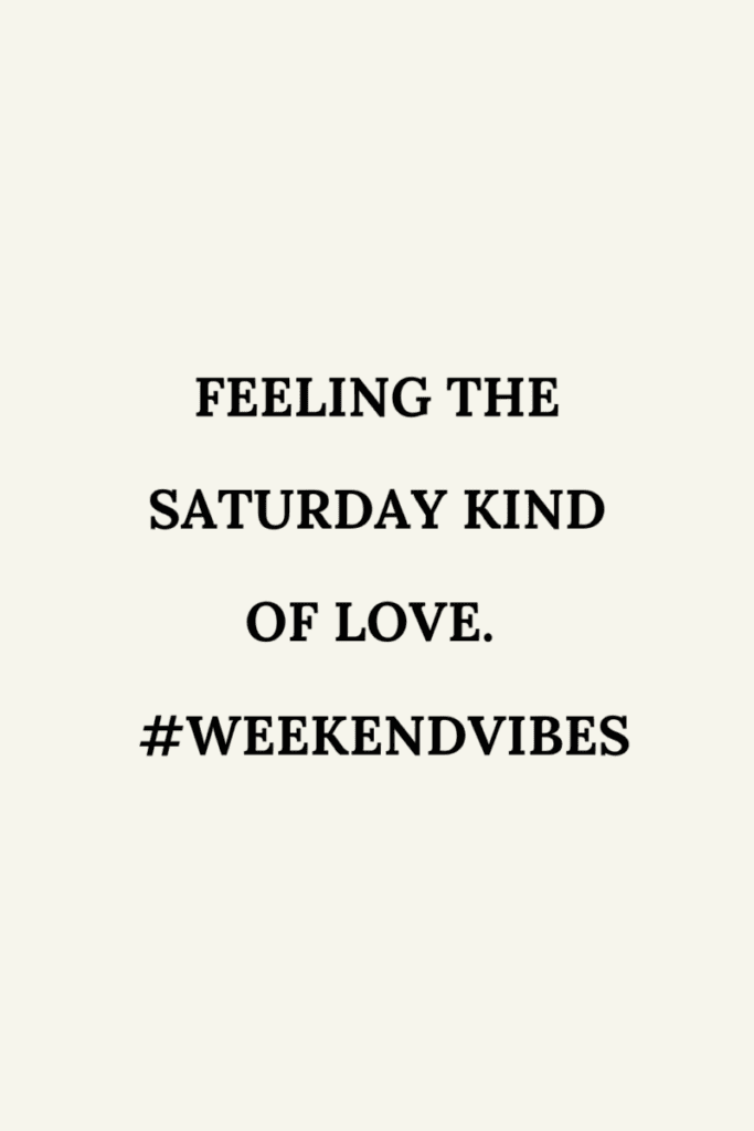 A quote for Saturday