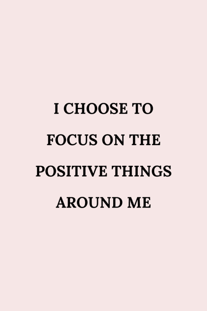 An affirmation for a happy life