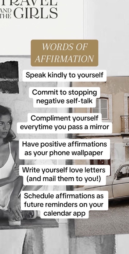 Words of Affirmation love language for self-care