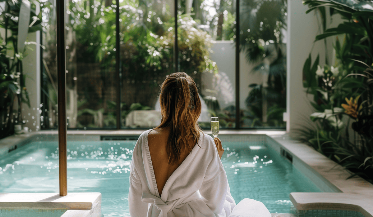woman enjoys the view while Best Spa Resorts and Vacations In Luxury Destinations