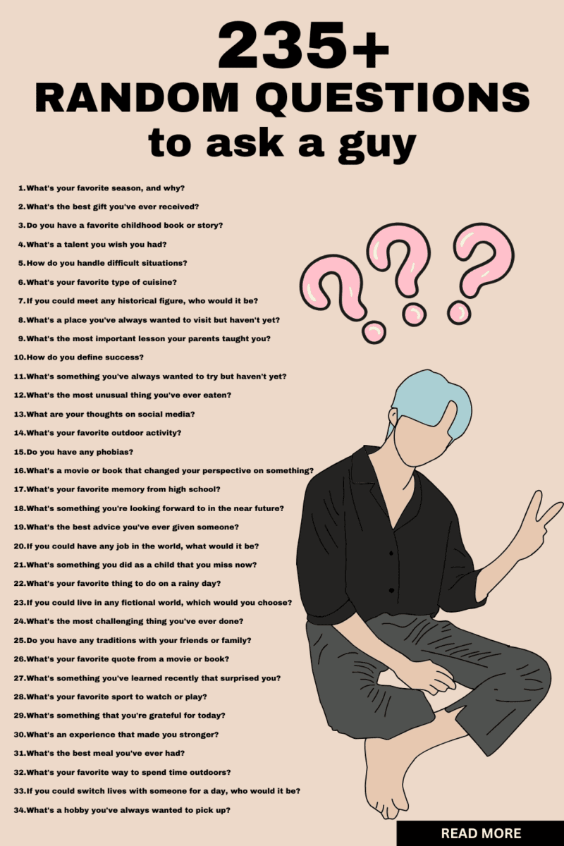 Questions to ask a guy 2 Interesting & Random Questions to Ask a Guy&nbsp;