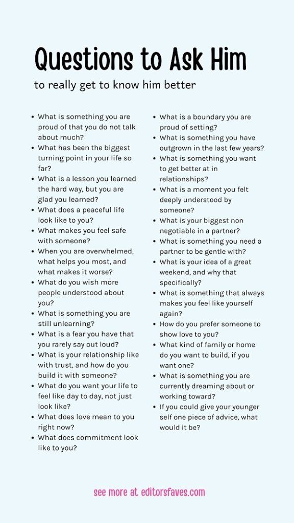 Great questions to Ask Him questions to ask a guy