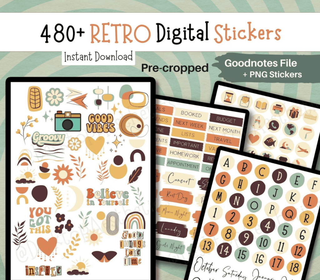 image 3 The Absolute Best Digital Planner Stickers