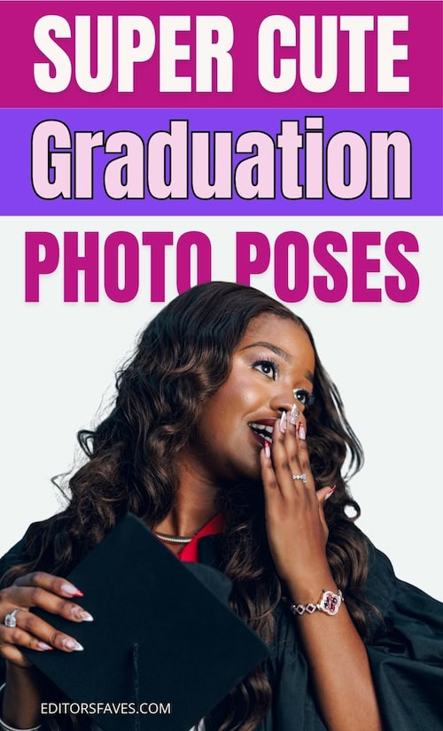super cute Graduation photo poses examples