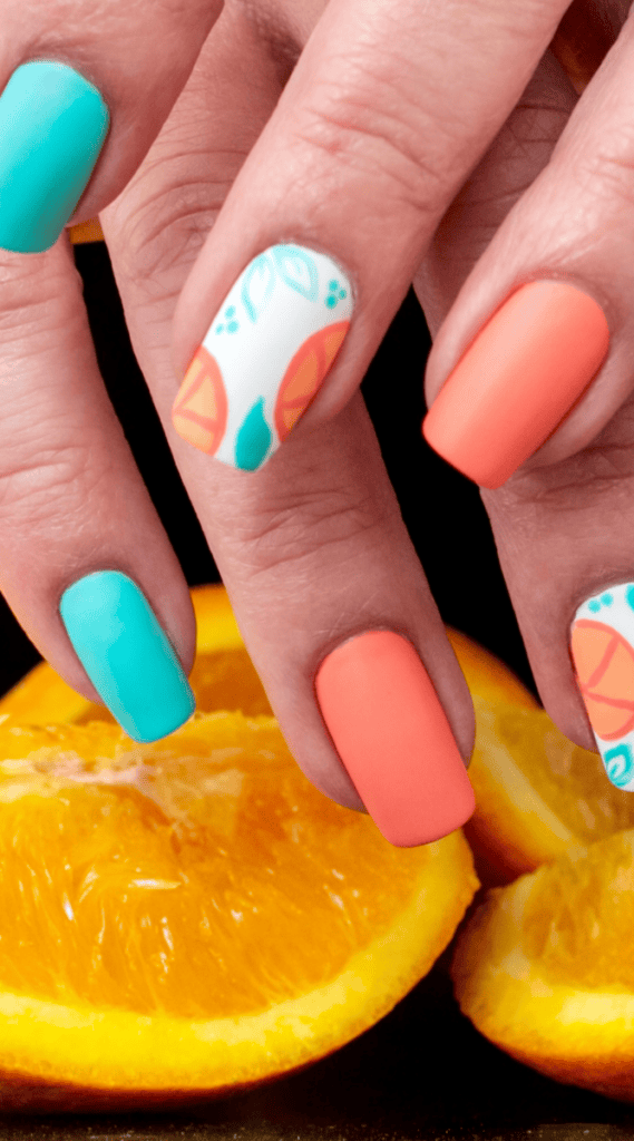 43 1 Colorful Summer Nails Ideas