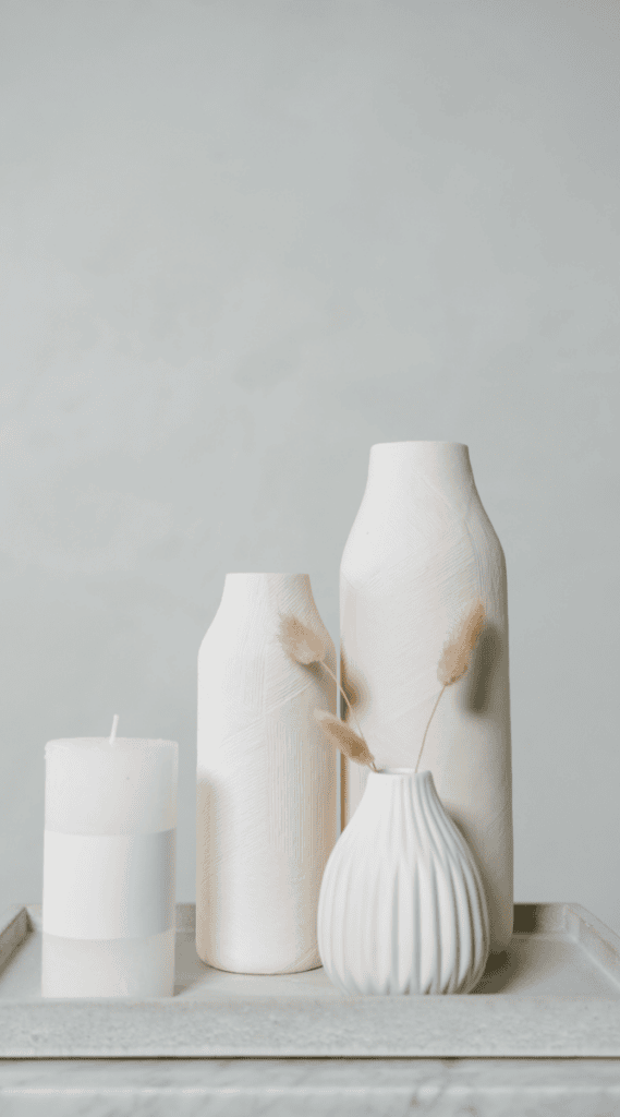 ceramic vases College Apartment Decor Ideas