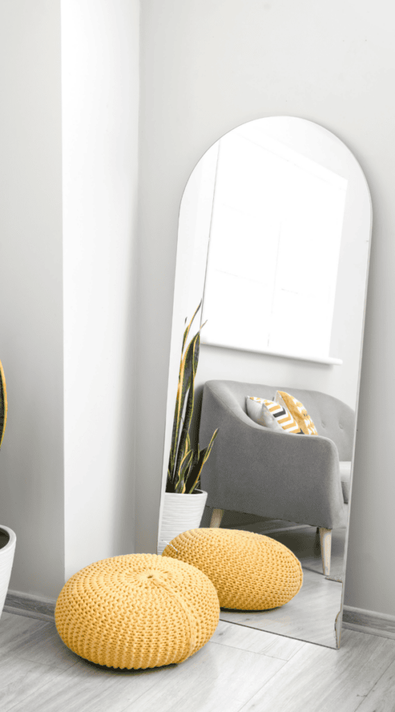 floor mirror College Apartment Decor Ideas