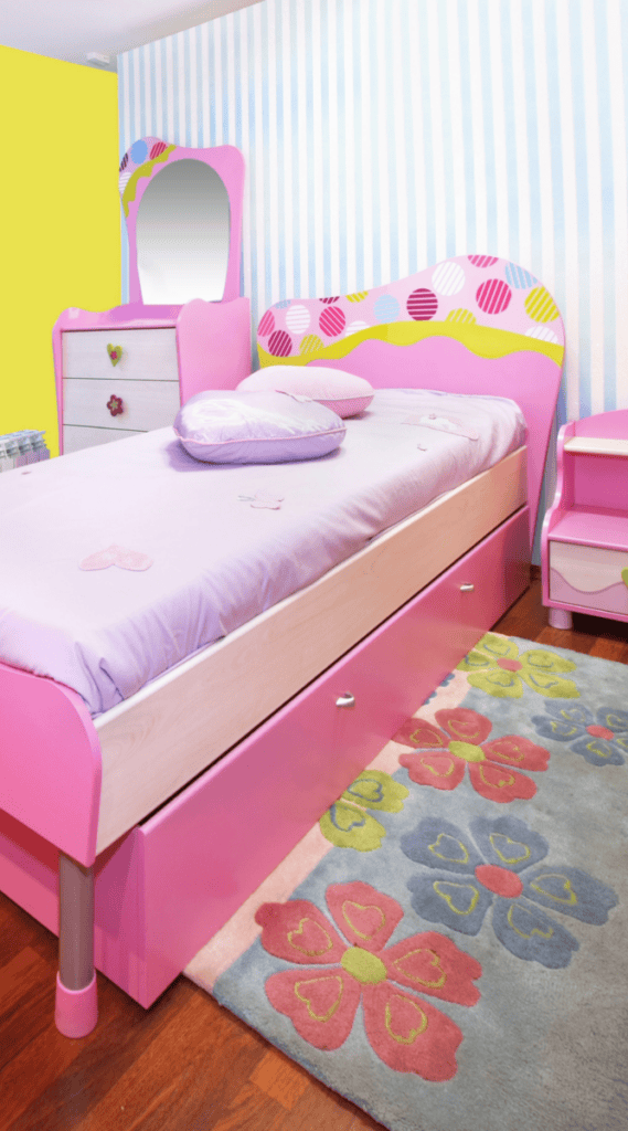 pink bed frame 1 Cute Pink Dorm Room Decor Ideas You'll Love