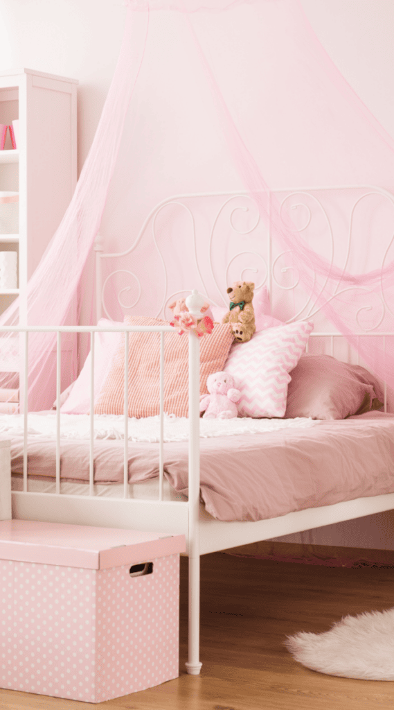 pink canopy Cute Pink Dorm Room Decor Ideas You'll Love