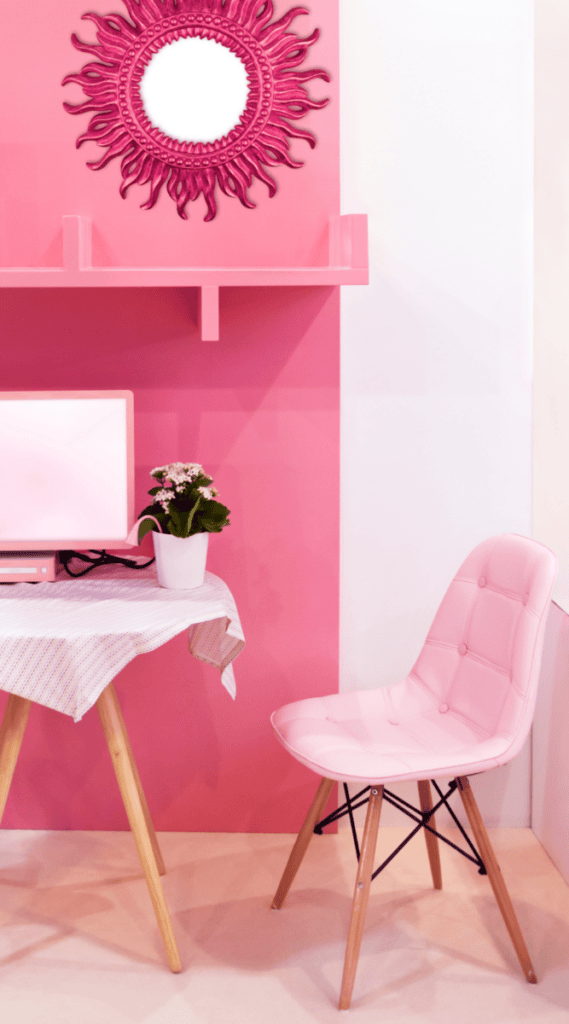pink chair 2 Cute Pink Dorm Room Decor Ideas You'll Love