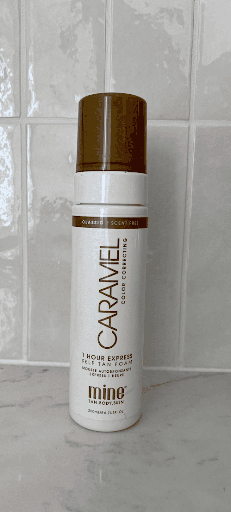 imagine of my bottle of minetan fowm which I beleive to be the Best Cruelty-Free Self-Tanner after testing many