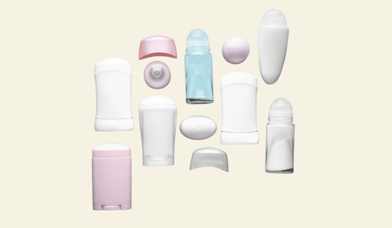 collection of different Cruelty-Free, Aluminum-Free Deodorant containers