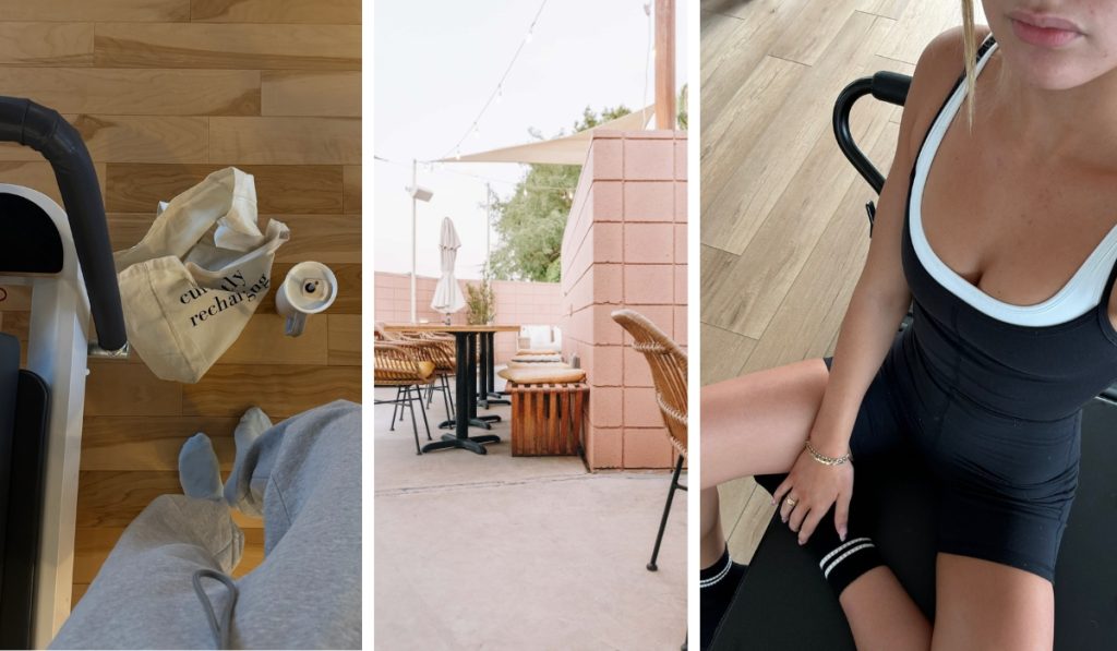 3 images of a woman creating her best life follwing thie list of 100 Powerfully Positive Affirmations For Women