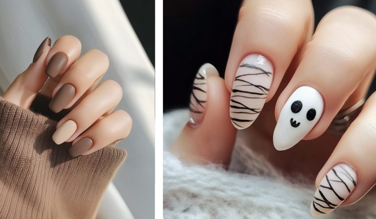 showing examples of different Fall Nails Color Trends for Autumn