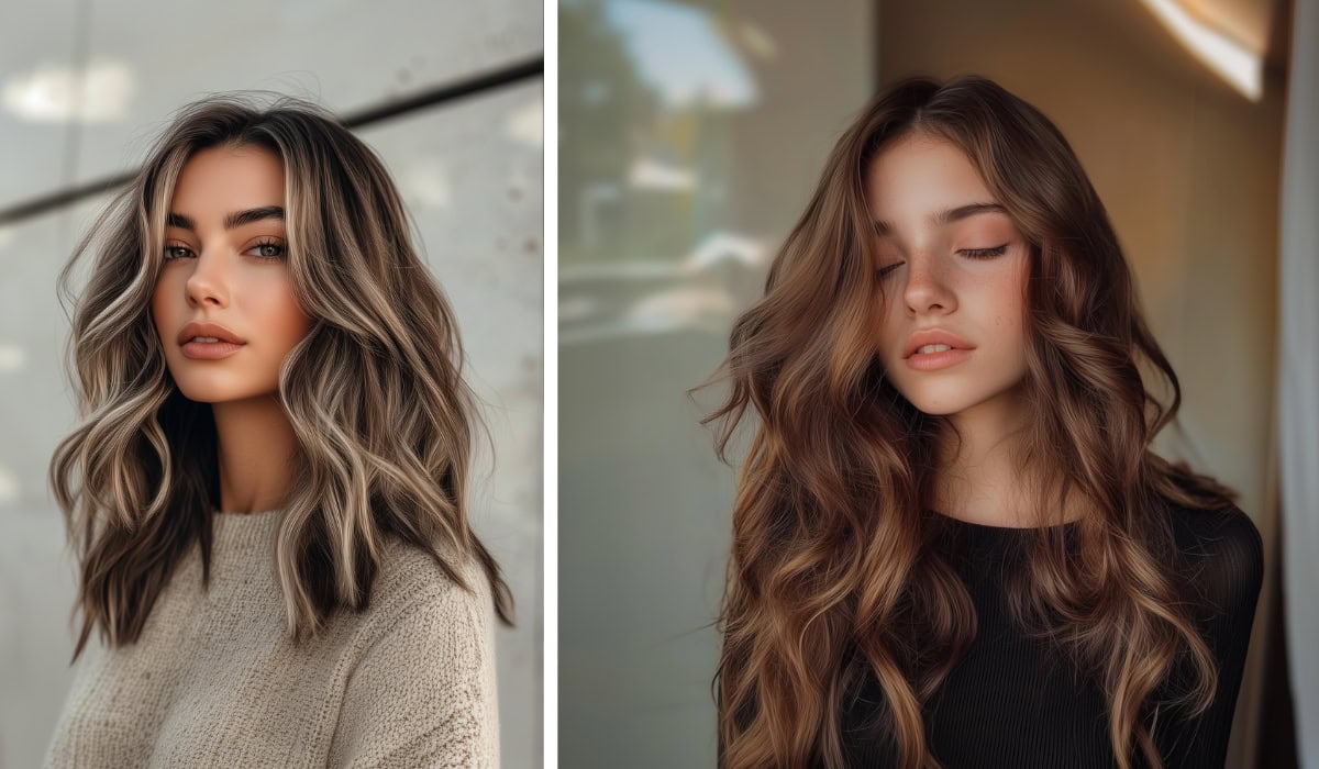 examples of different fall hair trends for autumn glow up