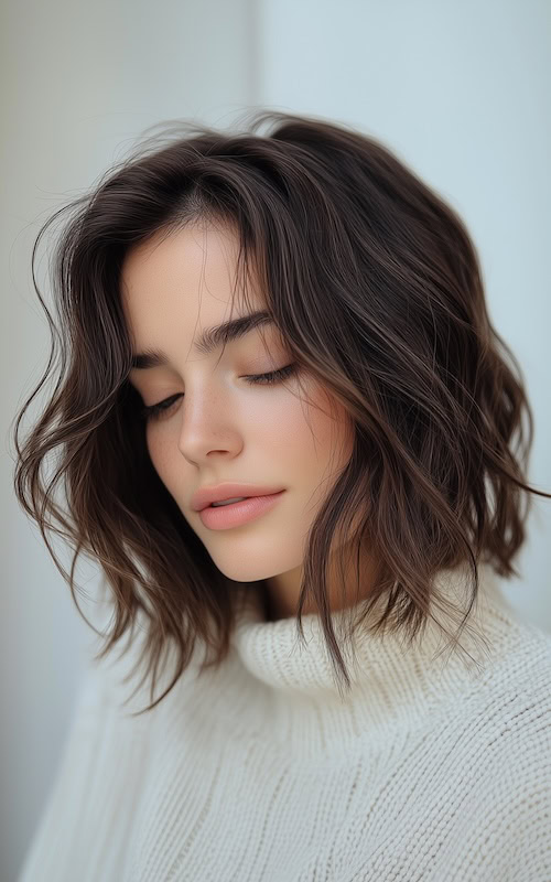 woman has Fall Hair Trends: Layered Bob