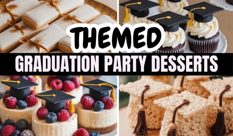 epic themed graduation party desserts ideas