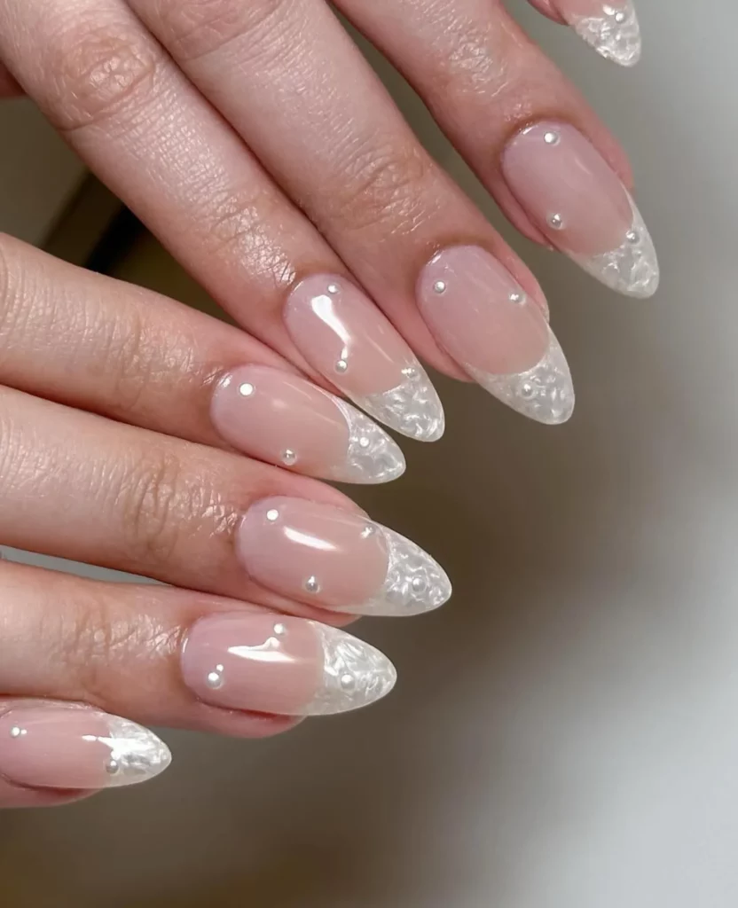 8 4 Super Classy White Nails