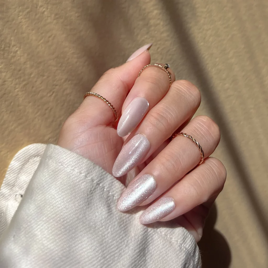 9 3 Super Classy White Nails
