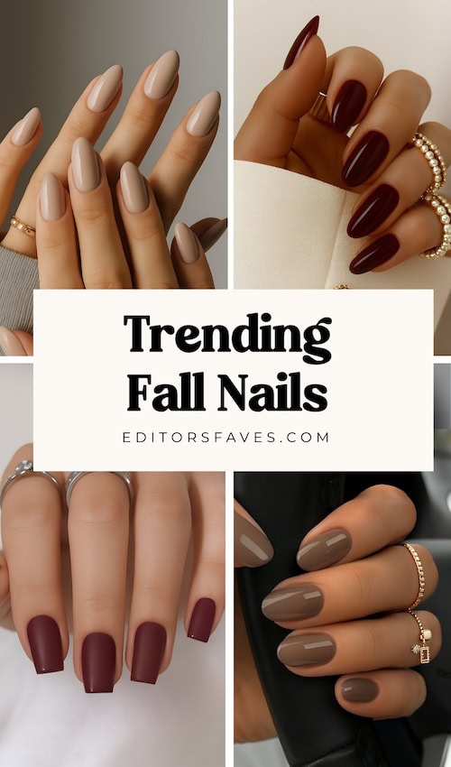 examples of various fall nails best october nail ideas