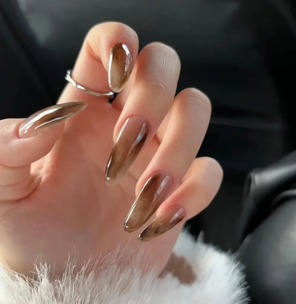10 4 Sleek & Stylish Brown Nails