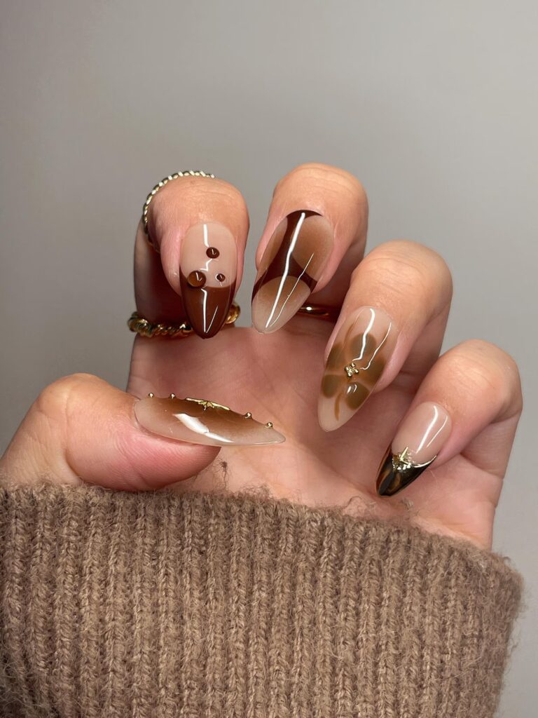 2 1 Sleek & Stylish Brown Nails