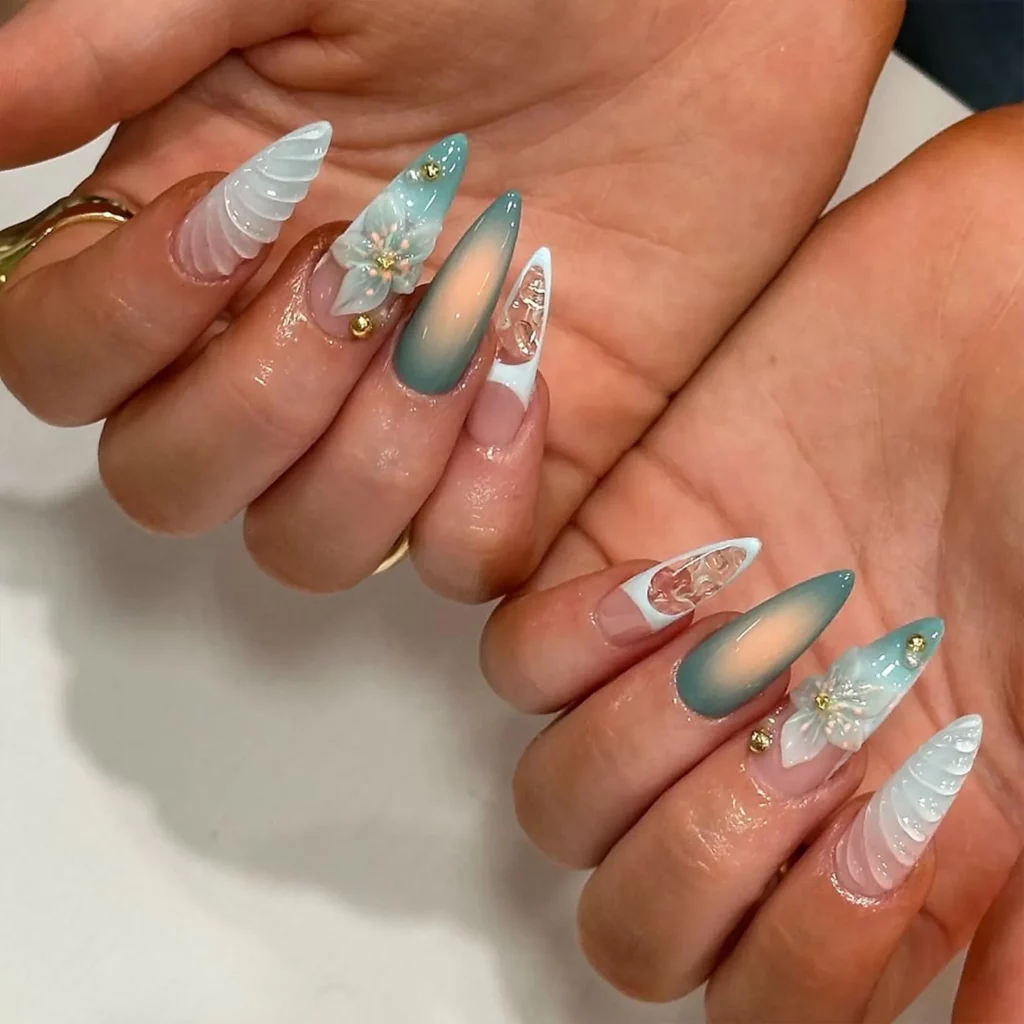 5 Pretty Blue Nails Inspo