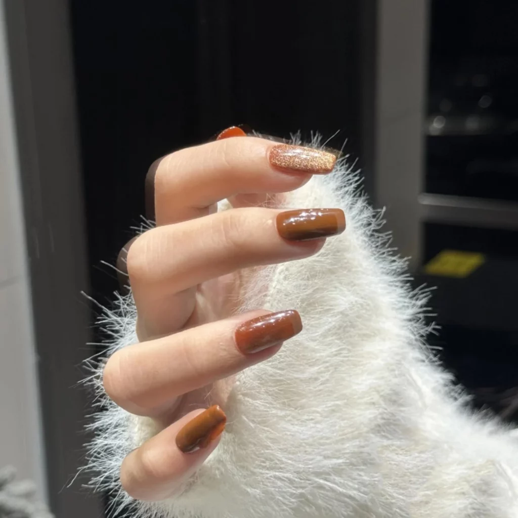 8 4 Sleek & Stylish Brown Nails