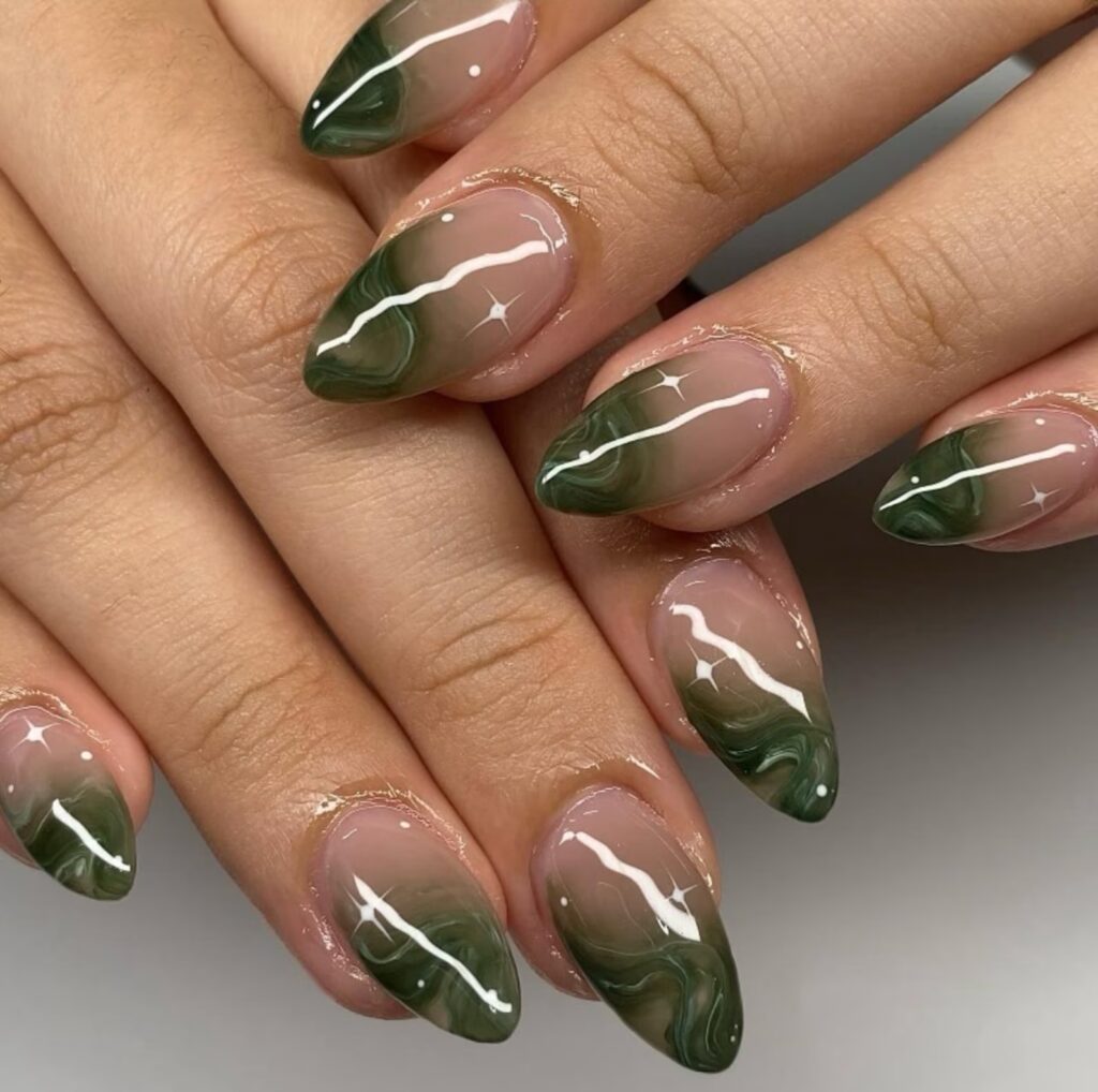 9 Gorgeous Green Nails Inspo