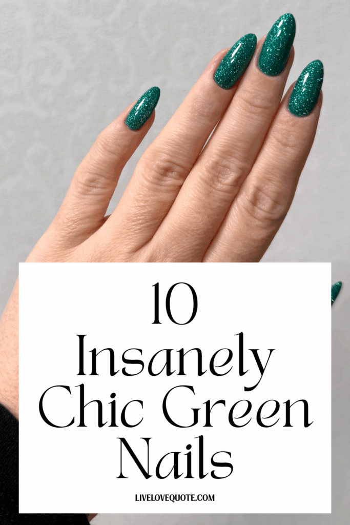 Green Nails 9 Gorgeous Green Nails Inspo