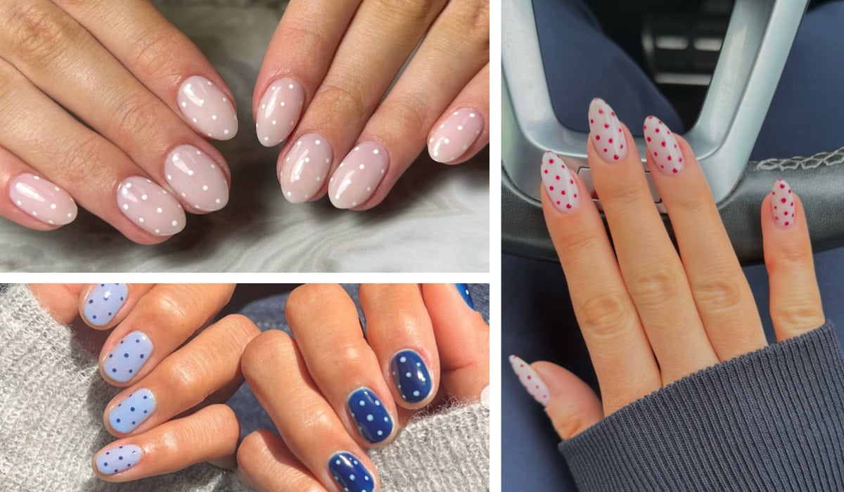 examples of Polka Dot Nails: The Playful Trend Getting Everyone’s Attention