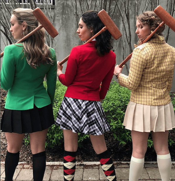 preppy heathers halloween costumes for three people ideas